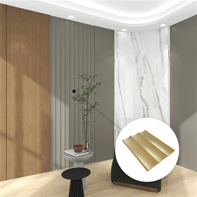 Enkel installation Gold Wave PVC väggpanel